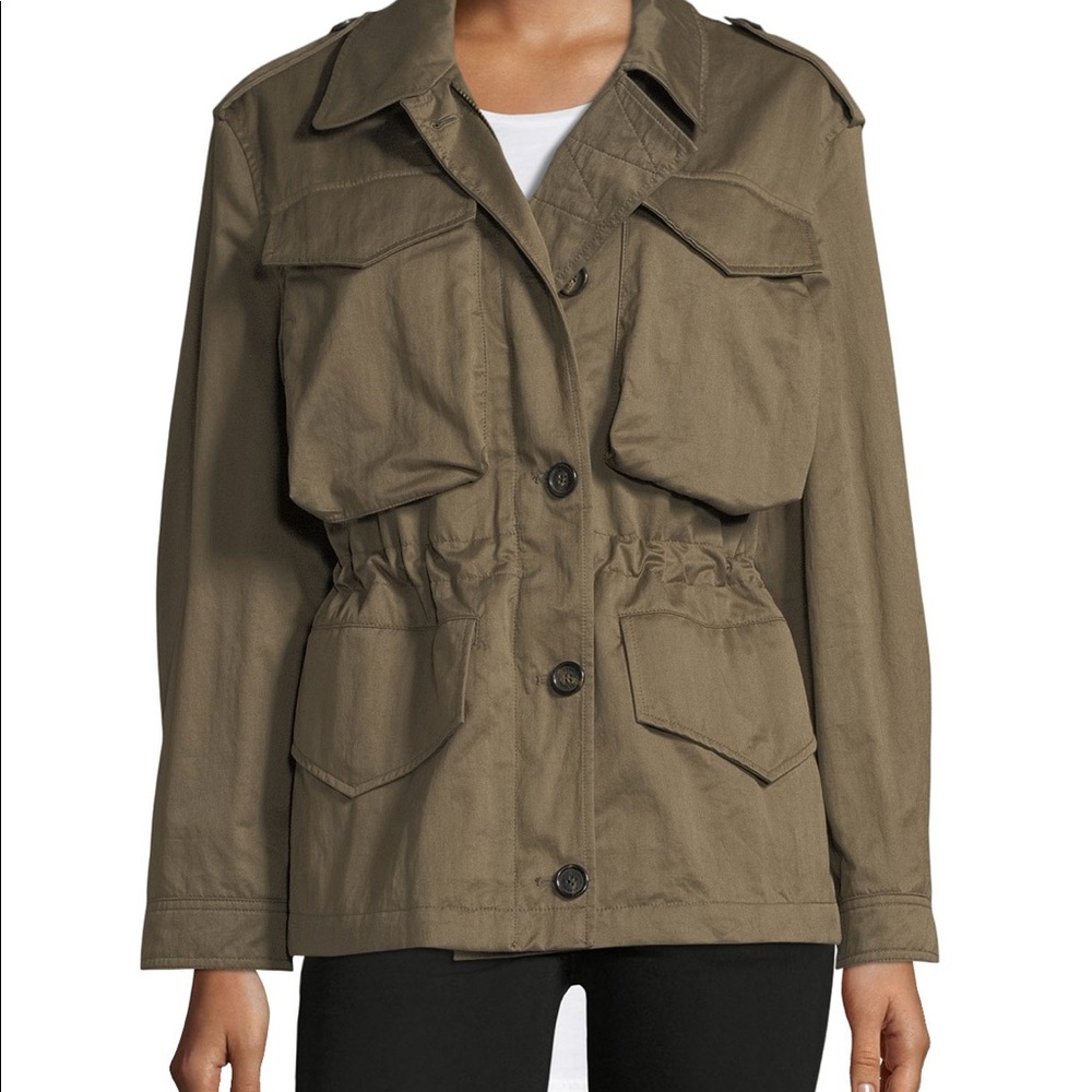 Burberry Portwell khaki Jacket trench Olive NWOT.